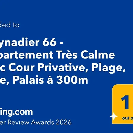 Meynadier 66 - Très Calme Avec Cour Privative, Plage, Gare, Palais à 300m